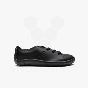 Vivobarefoot Addis School Juniors Čevlji Otroški Črne | SI380WH