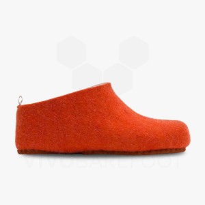 Vivobarefoot MIM Felt Copati Ženski Oranžne | SI341JE