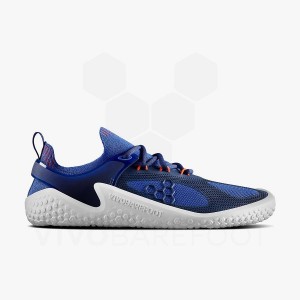 Vivobarefoot Motus Strength Cestni Tekaški Copati Moški Modre Temno Modre Oranžne | SI043VJ