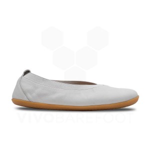 Vivobarefoot Opanka Ballerina Lifestyle Čevlji Ženski Bele | SI318GY