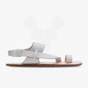 Vivobarefoot Opanka Sandal Lifestyle Čevlji Ženski Bele | SI307RX