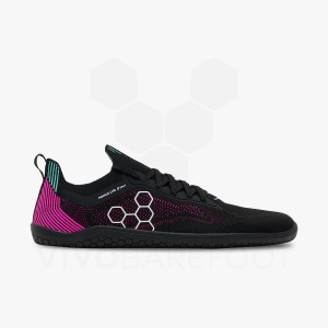 Vivobarefoot Primus Lite Knit Cestni Tekaški Copati Moški Obszidián Roza | SI058GY