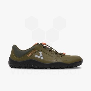 Vivobarefoot Primus Trail III All Weather FG Trening Čevlji Moški Temno Olivno Zelene | SI117ZD