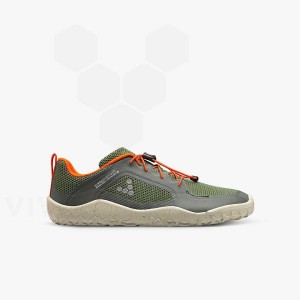 Vivobarefoot Primus Trail II FG Juniors Čevlji Otroški Zelene | SI414OB