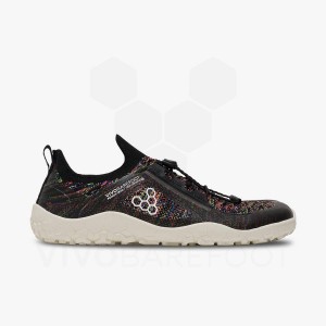 Vivobarefoot Primus Trail Knit FG Pohodni Čevlji Moški Črne | SI010CP