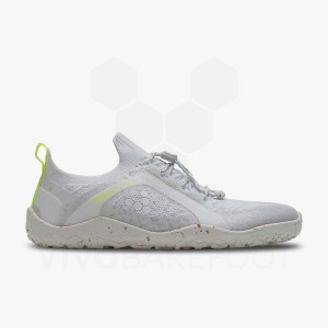 Vivobarefoot Primus Trail Knit FG Pohodni Čevlji Ženski Srebrne | SI179PV