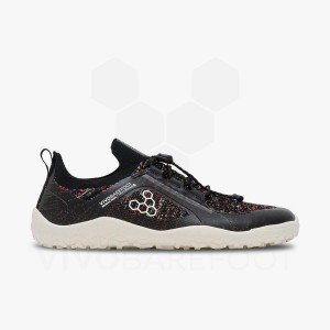 Vivobarefoot Primus Trail Knit FG Pohodni Čevlji Ženski Črne | SI184KW